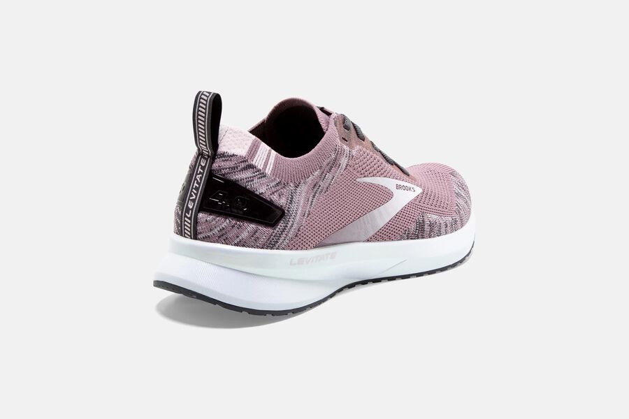 Brooks Running Shoes Womens Pink/White - Levitate 4 Road - 2149-LFZGR